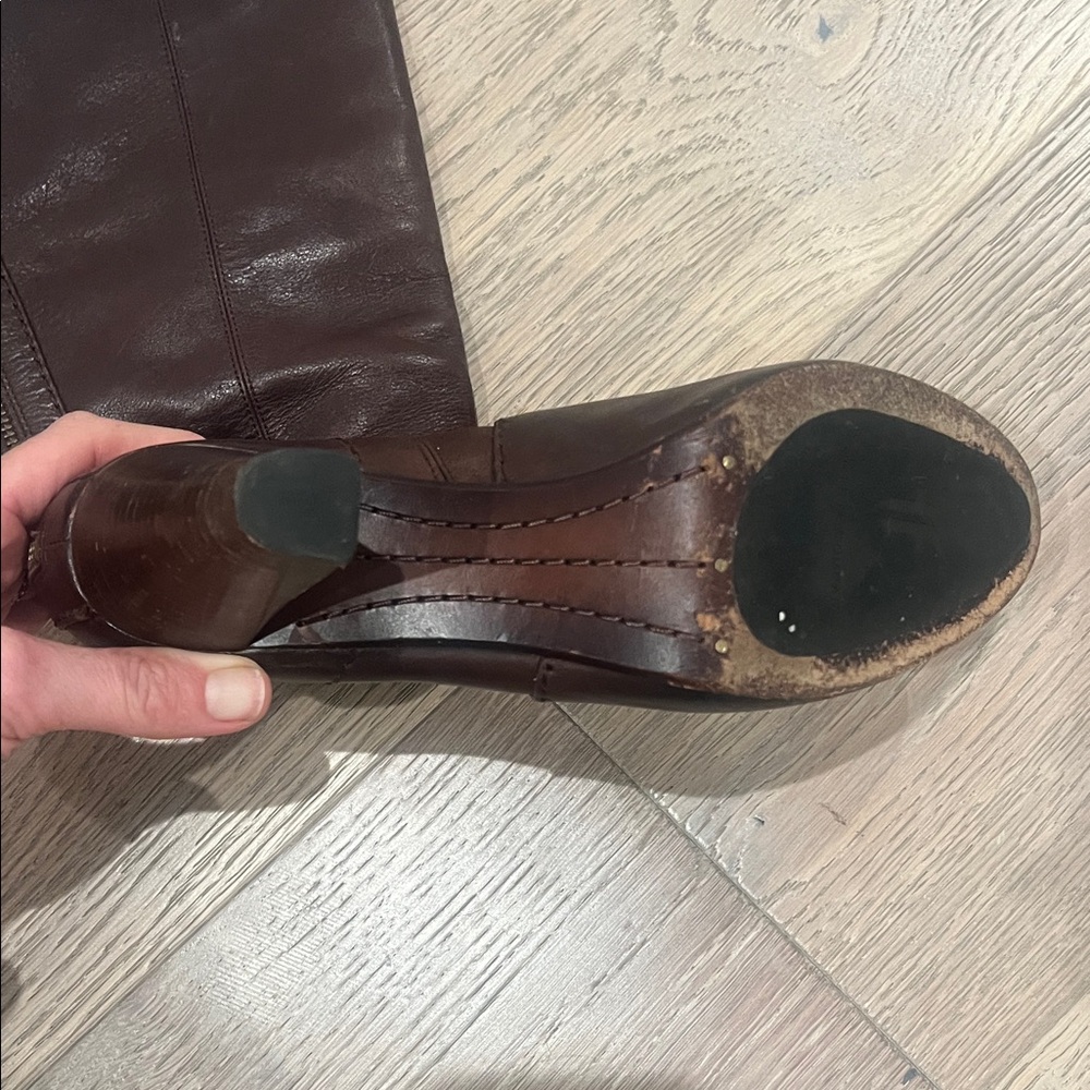 Frye Women's Brown Heeled Boots - Picture 2 of 5